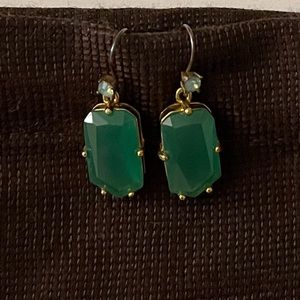 Kate Spade NY dangling green earrings
